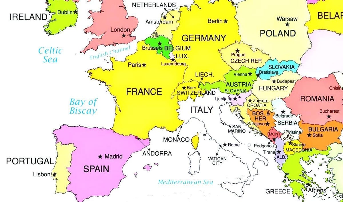 bản đồ châu âu đang ở Luxembourg
