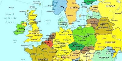 Bản đồ của Luxembourg và nước xung quanh