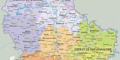 Luxembourg nước bản đồ