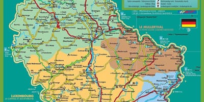 Luxembourg thành phố, bản đồ du lịch