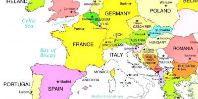 Bản đồ châu âu đang ở Luxembourg