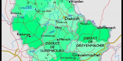 Luxembourg vị trí bản đồ