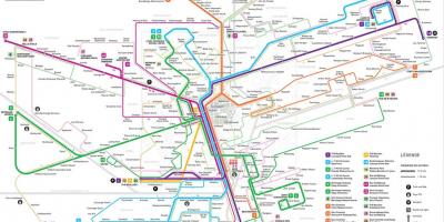 Bản đồ của Luxembourg metro