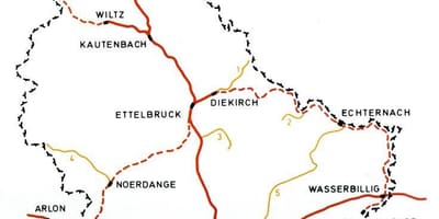 Bản đồ của nhà ga xe lửa Luxembourg