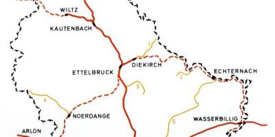 Bản đồ của nhà ga xe lửa Luxembourg